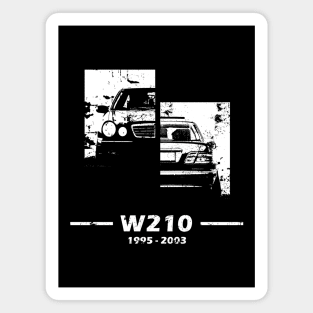 W210 classic sedan retro design Magnet